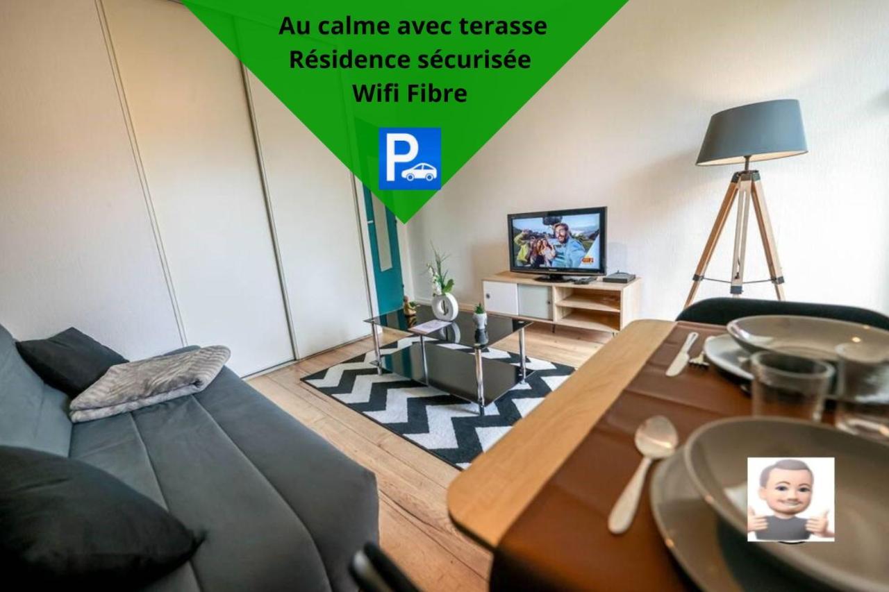 Le Petit Park-Studio-Terrasse- Piscine-Wifi Fibre Apartment Pau Exterior photo
